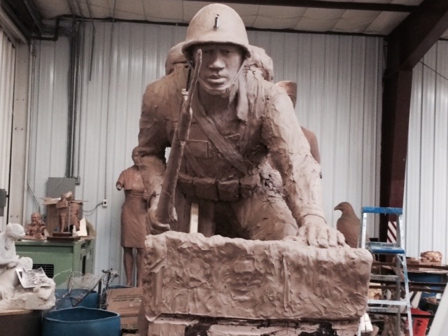 African American Soldier Statue