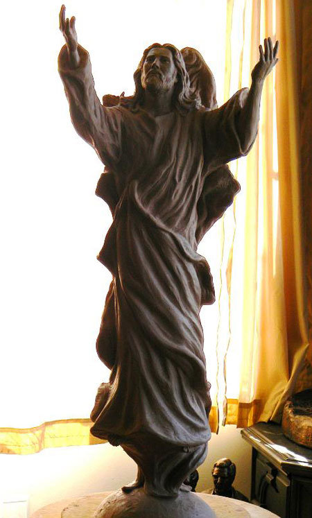 Ascending Christ statue 10