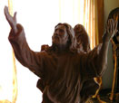 Ascending Christ statue