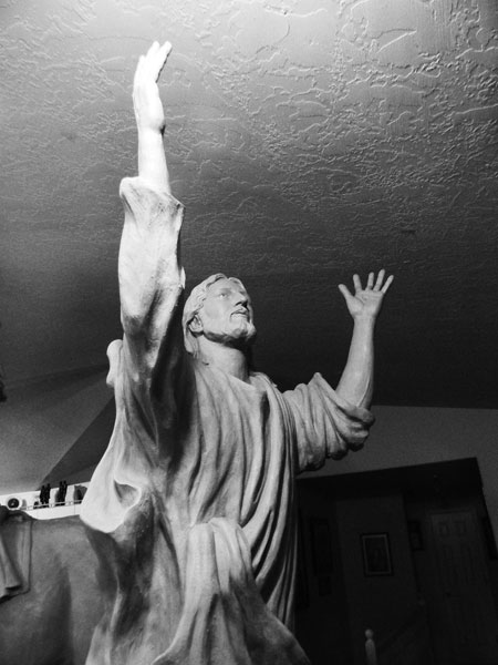 Ascending Savior Christ Statue