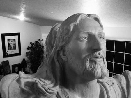 Ascending Savior Christ Statue