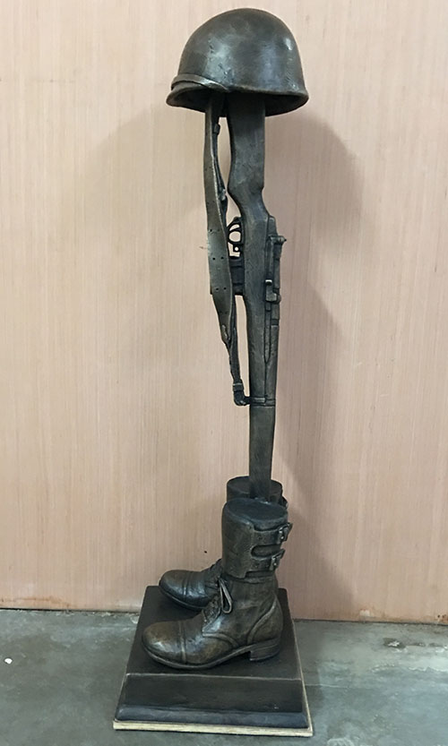 Battle Cross From Korean War Era Bronze