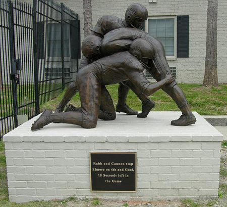 Billy Cannon LSU Football Play bronze statue monument