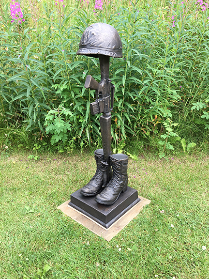 Battle Cross Statue Vietnam War Era