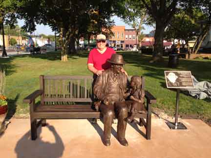 dr. Dohner Bronze Monument statue life size