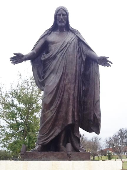 Risen Christ statue