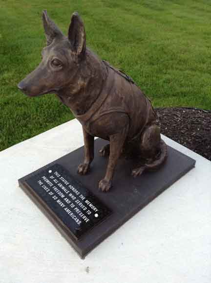 K9 Officer Police Military statue German Shepherd