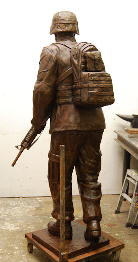 Marine Soldier statue Bronze Marine monument 5