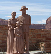 Navajo Family statue 2