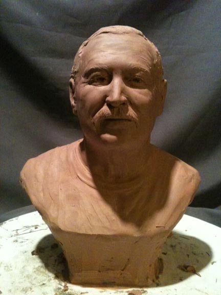Tom Dolosky bronze bust statue 2