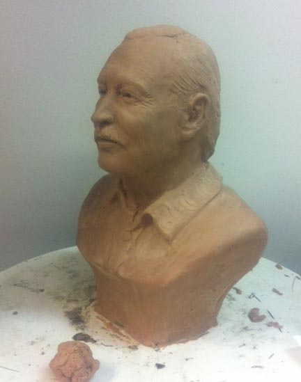 Tom Dolosky bronze bust statue 1