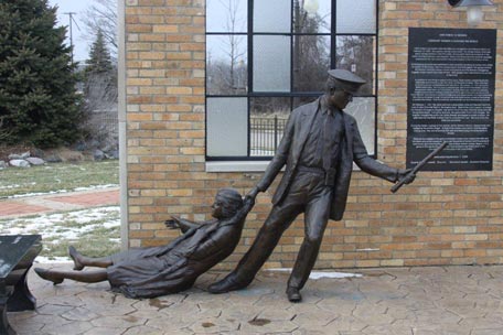 United Auto Workers bronze protest UAW monument 5