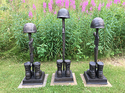 Vietnam WWII and Modern Day Battle Cross statues