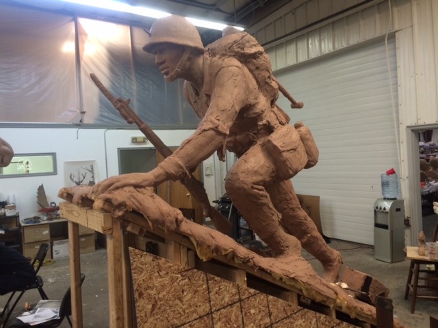 WWII African American Soldier Statue