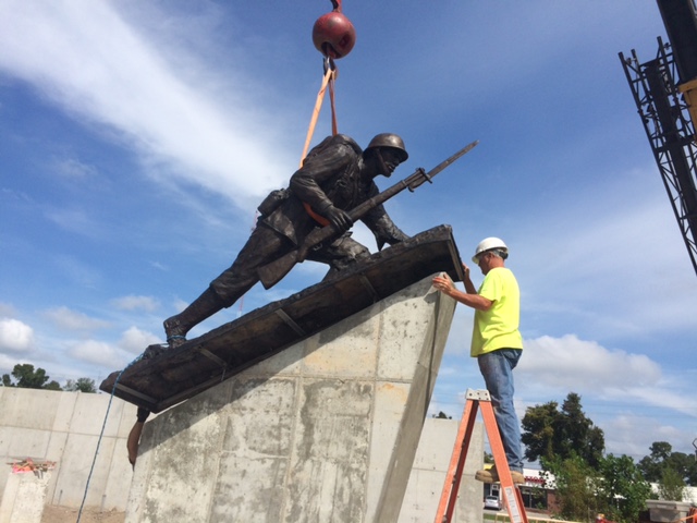 WWII Soldier Statue Marine African American