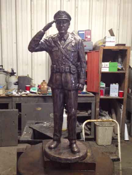 Bronze Police Officer Statue